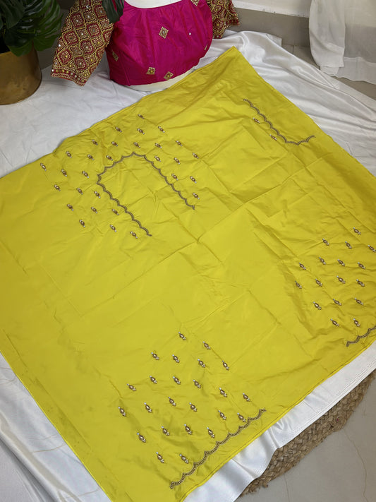 Yellow Hand Work Blouse