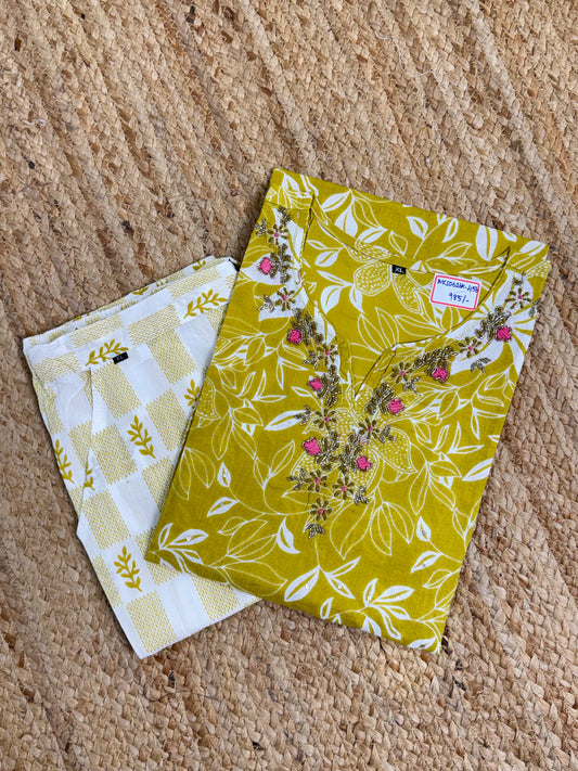 Yellow Co-ord Set