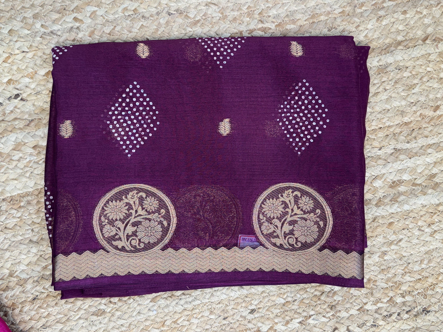 Wine Georgette Saree