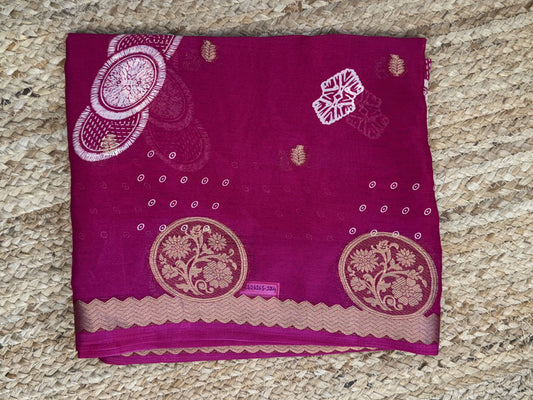 Pink Georgette Saree