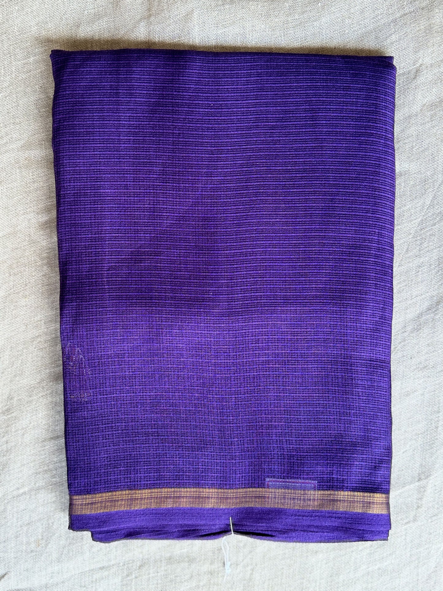 Purple Kota Cotton Saree