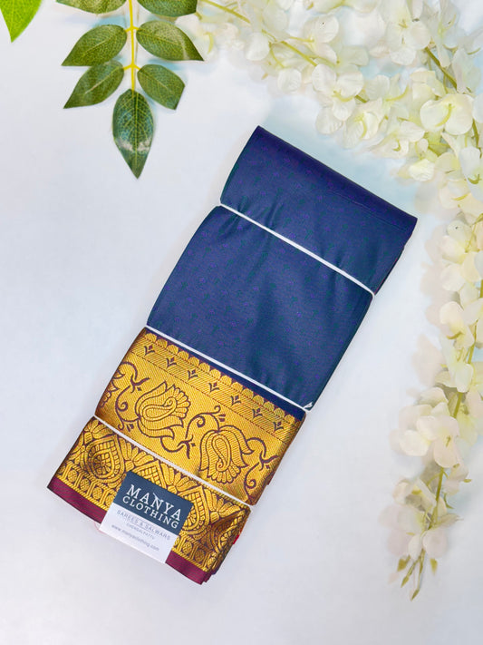 Blue Semi Silk Saree
