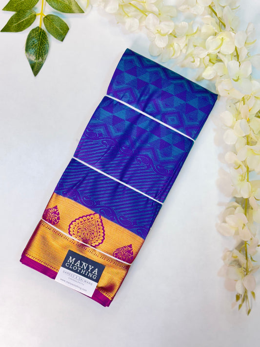 Blue Semi Silk Saree