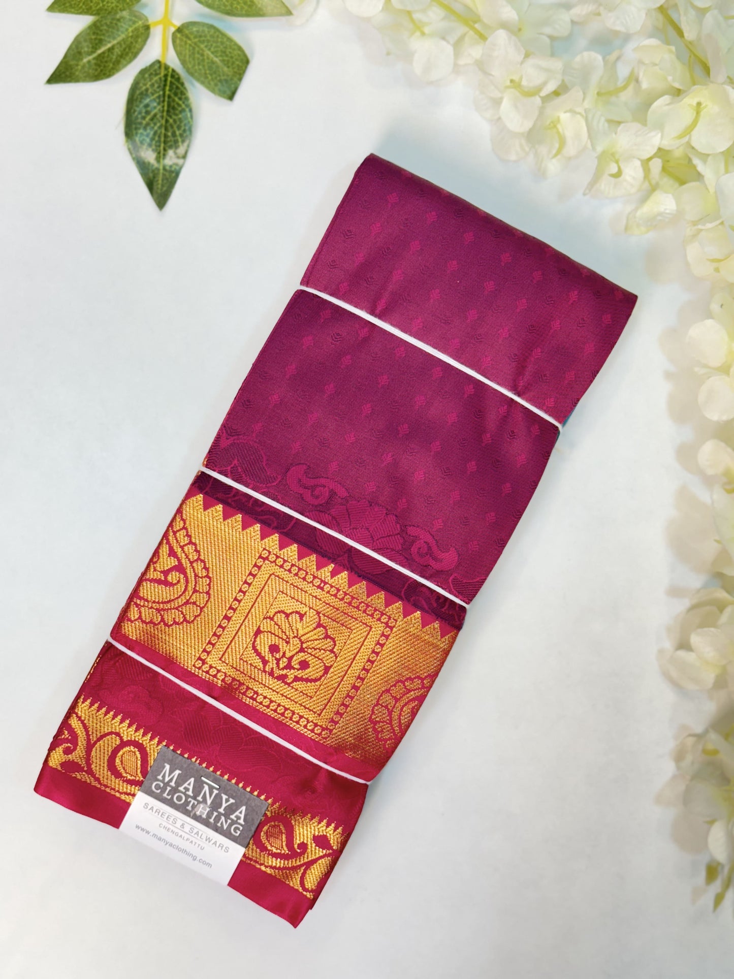 Magenta Semi Silk Saree