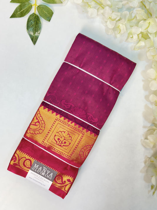 Magenta Semi Silk Saree