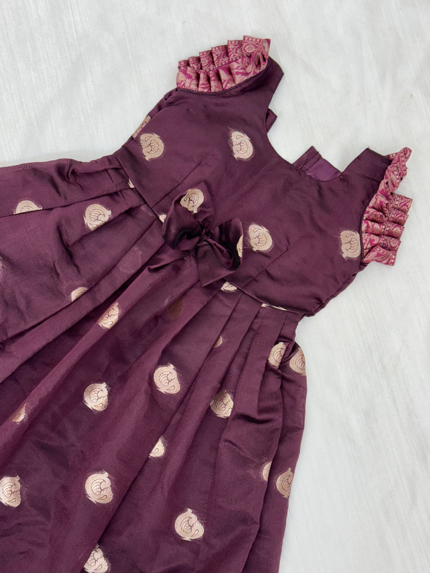 Meroon Baby Frock