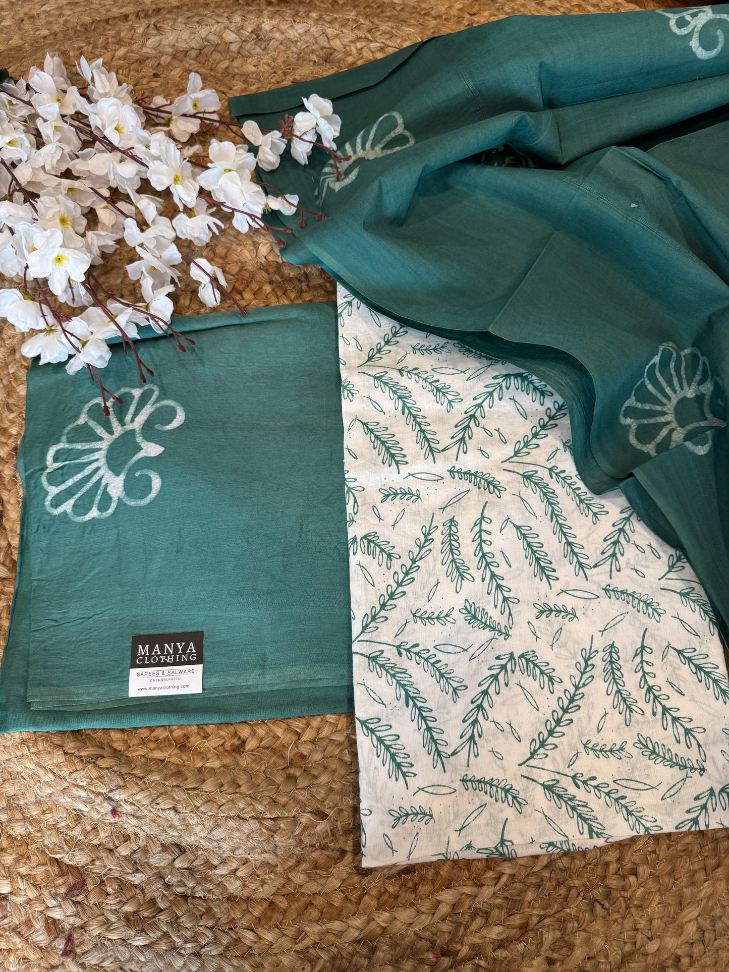 Pastel Green Unstitched Salwar Suit