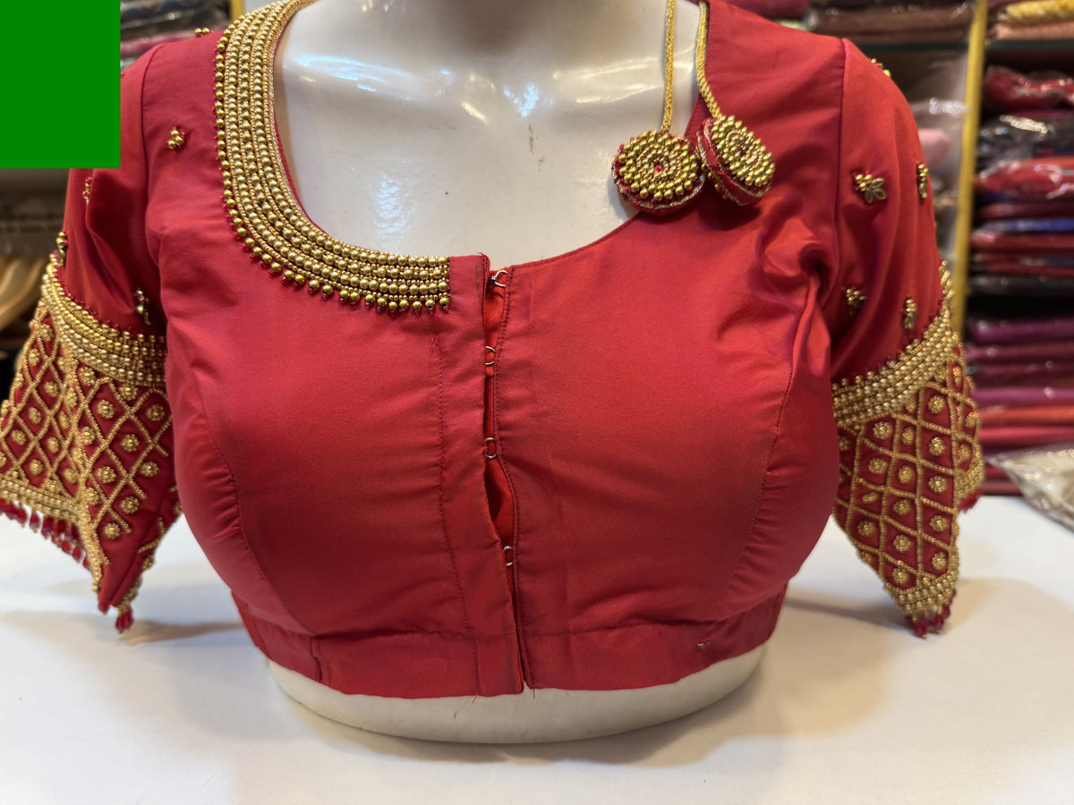 Maroon Ready to Wear Blouse