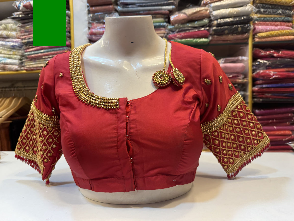 Maroon Ready to Wear Blouse