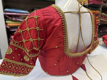 Maroon Ready to Wear Blouse