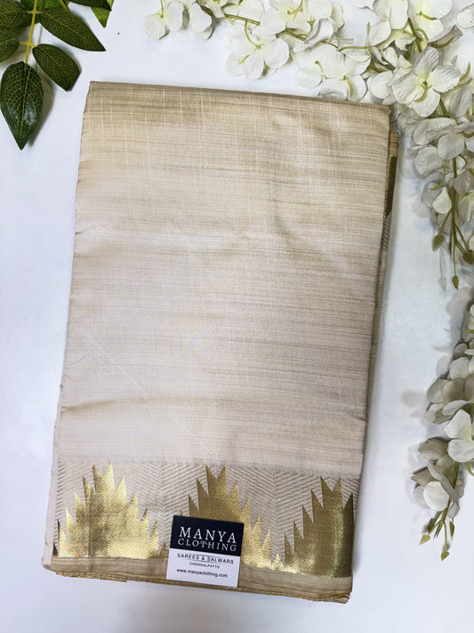 Half-White Tissue Saree
