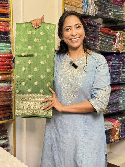 Dark Green Viscose Saree