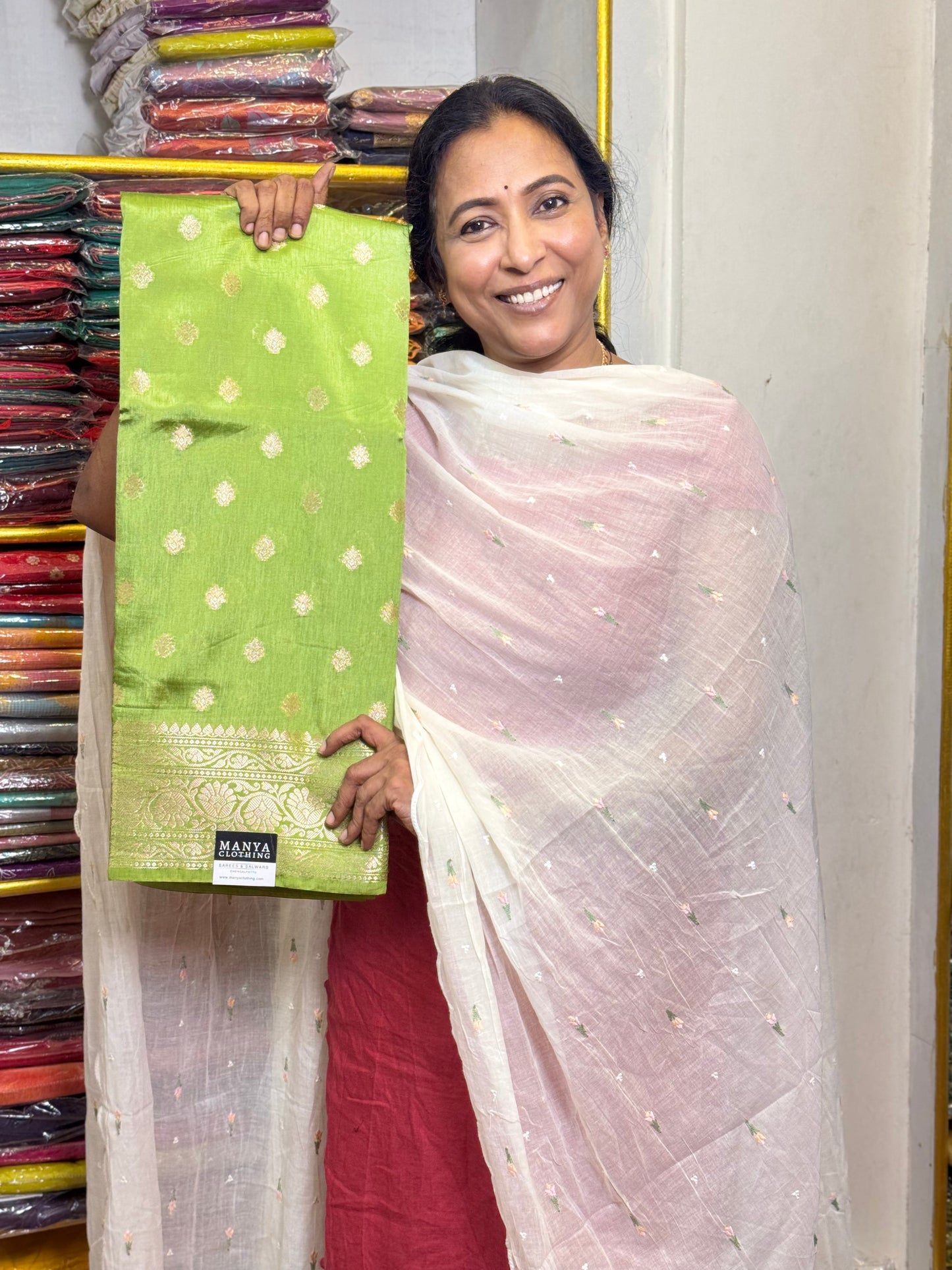 Light Mehendi Green Viscose Saree