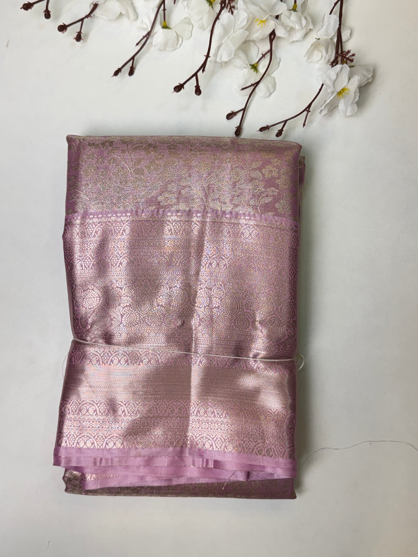 Pink Premium Bridal Kanchi Soft Silk Saree