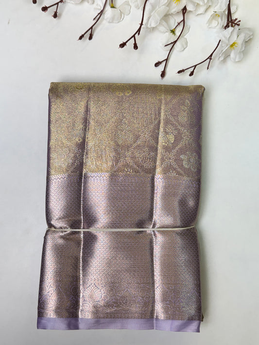 Lavendar Premium Bridal Kanchi Soft Silk Saree