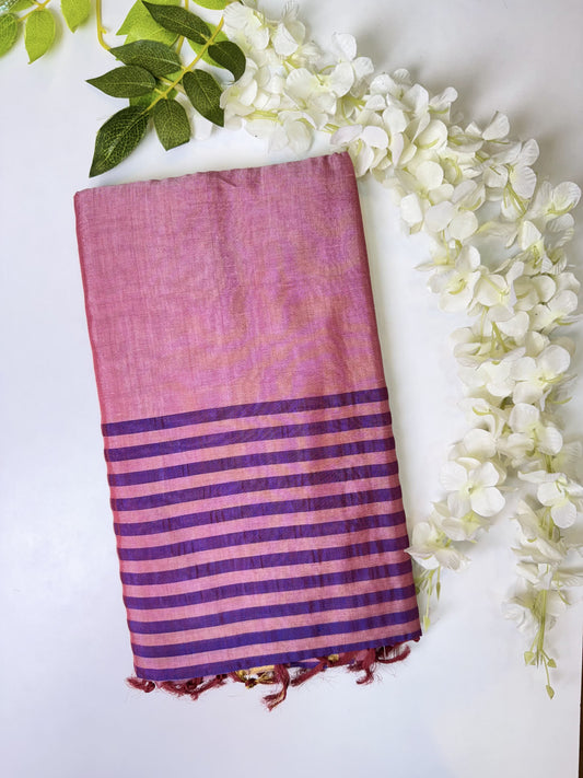 Onion Pink Sico Silk Saree
