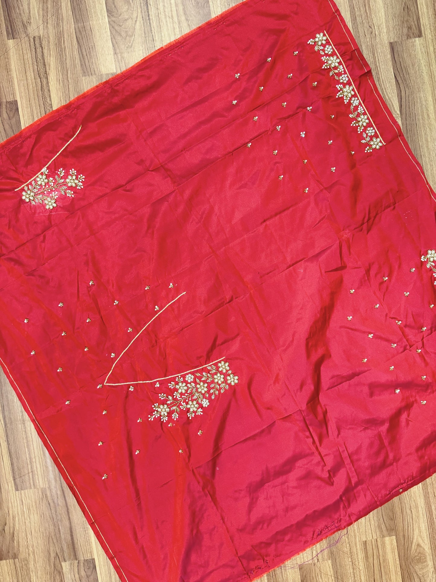 Red Hand Work Blouse