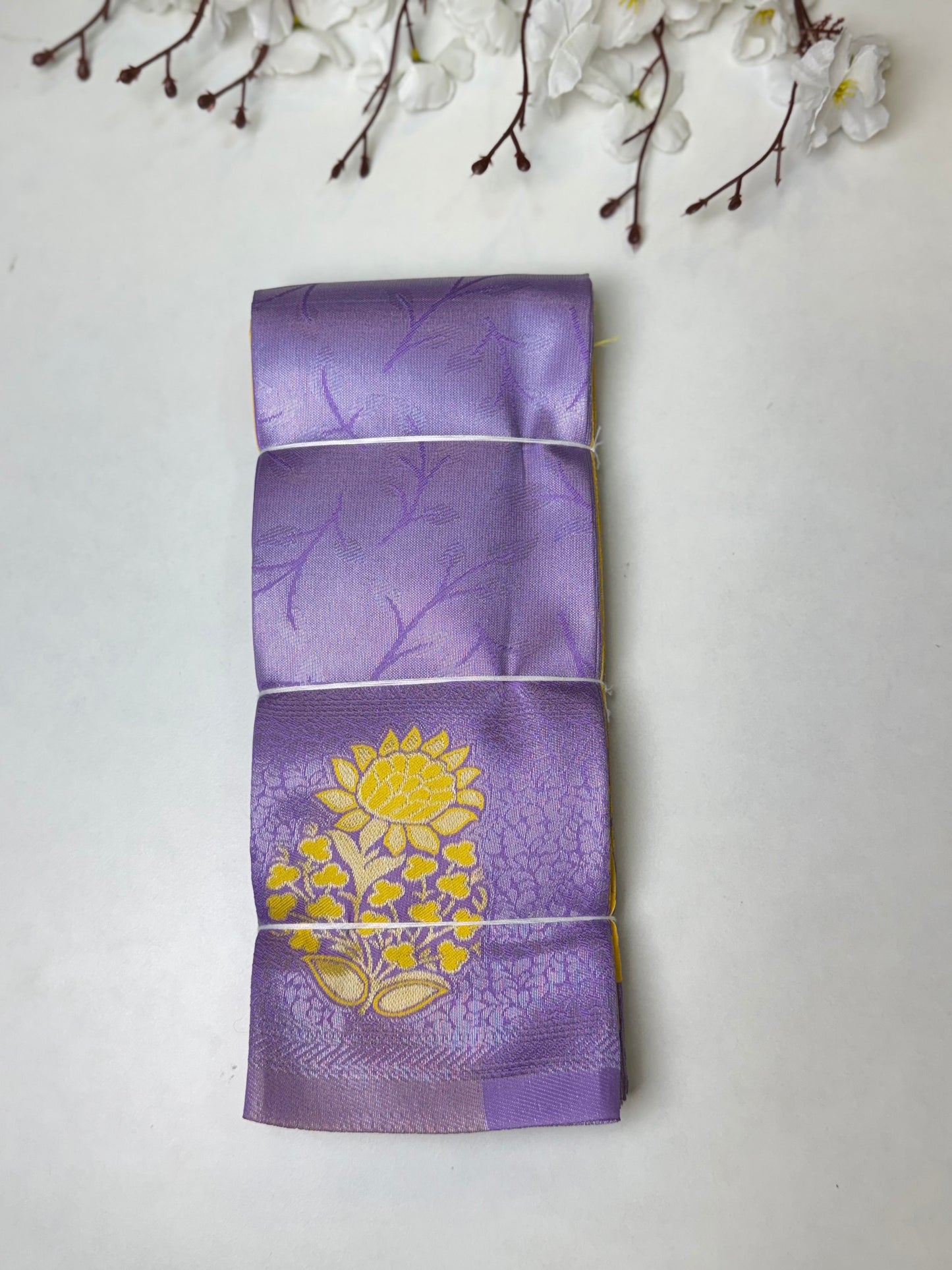 Lavendar Kanchi Tissue-Soft Silk Saree