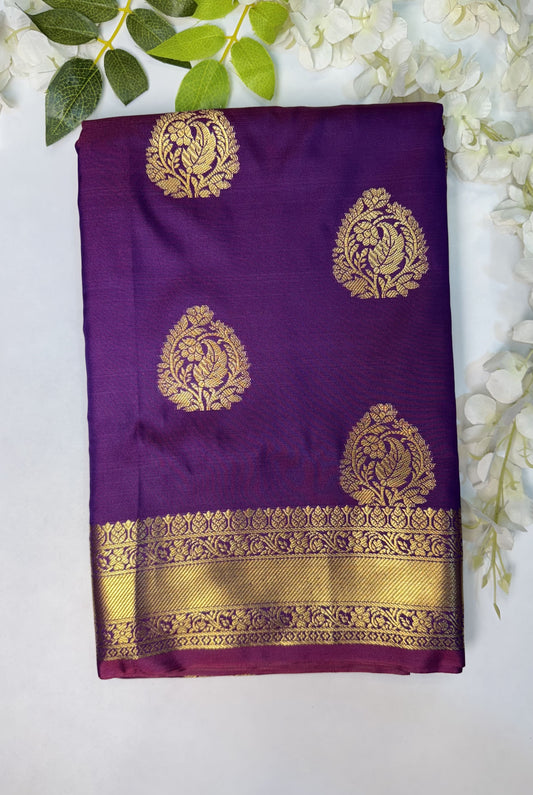 Purple Soft Silk Saree