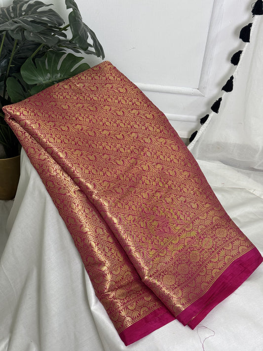 Pink Banarasi Saree