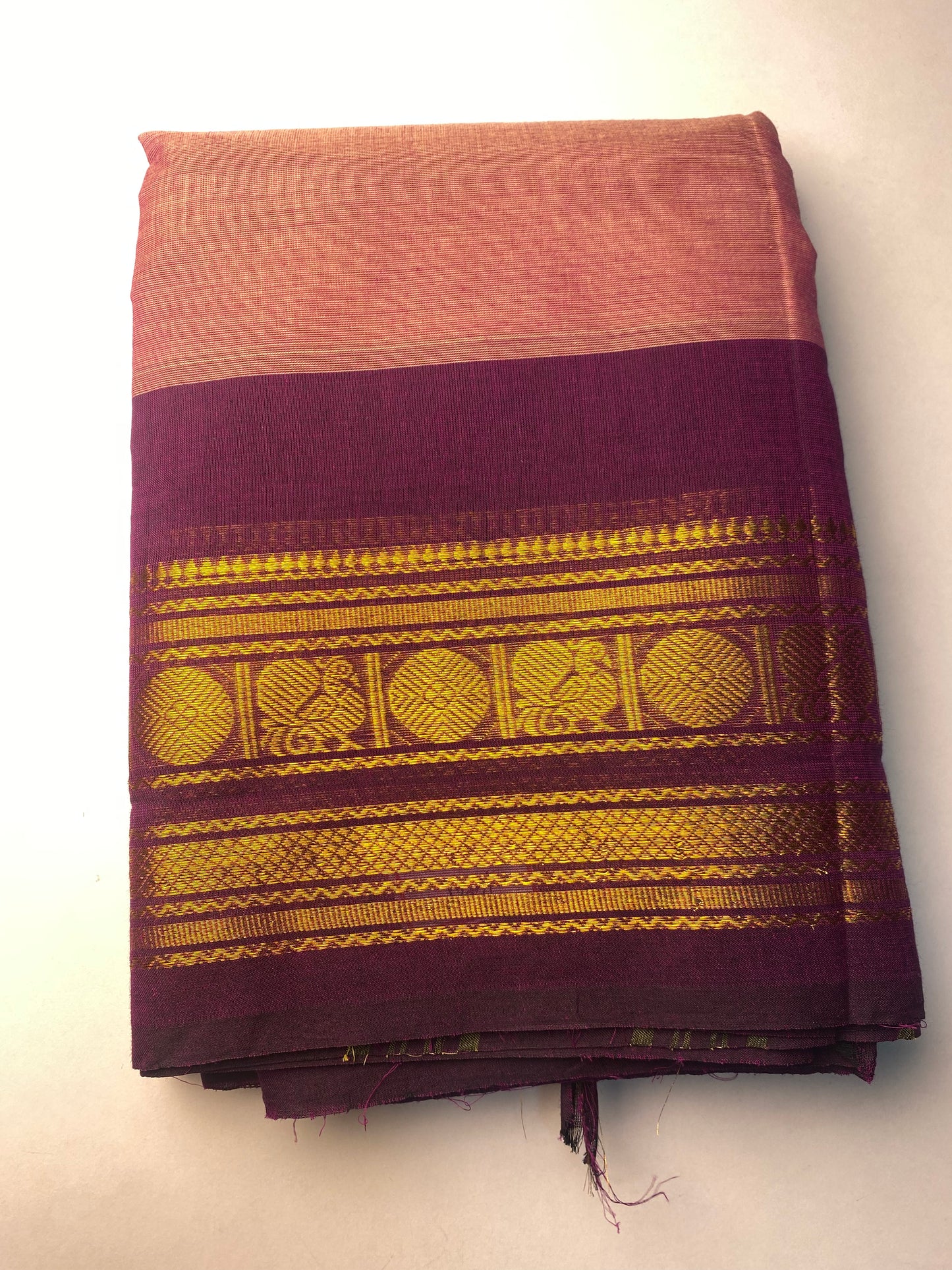 Pastel Pink Chettinad Cotton