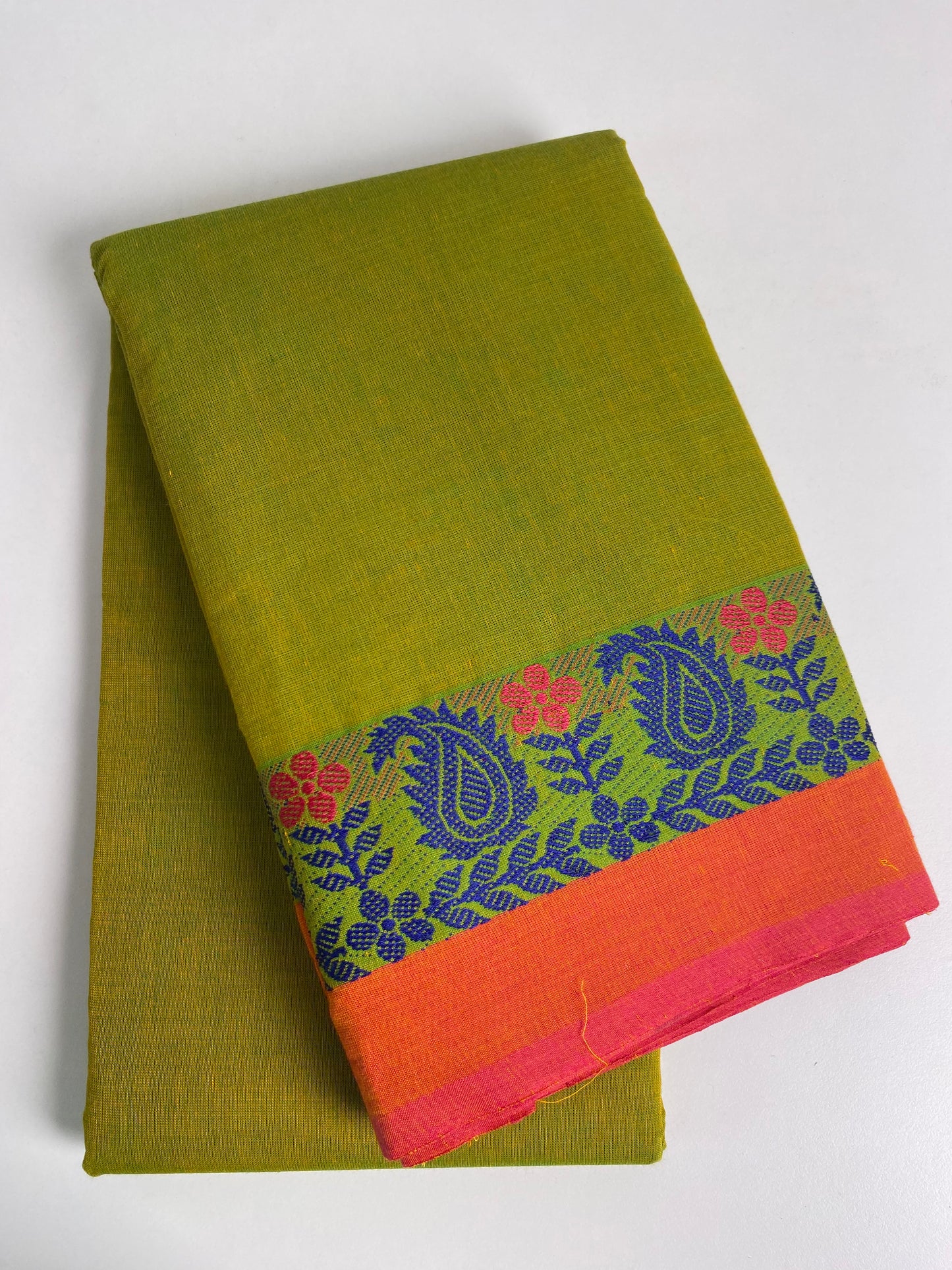 Light Green Cotton Saree