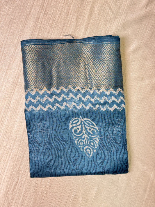 Light Blue Semi Cotton Saree