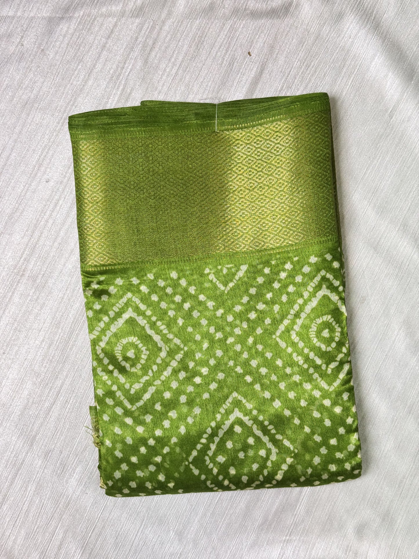 Light Green Semi Cotton Saree