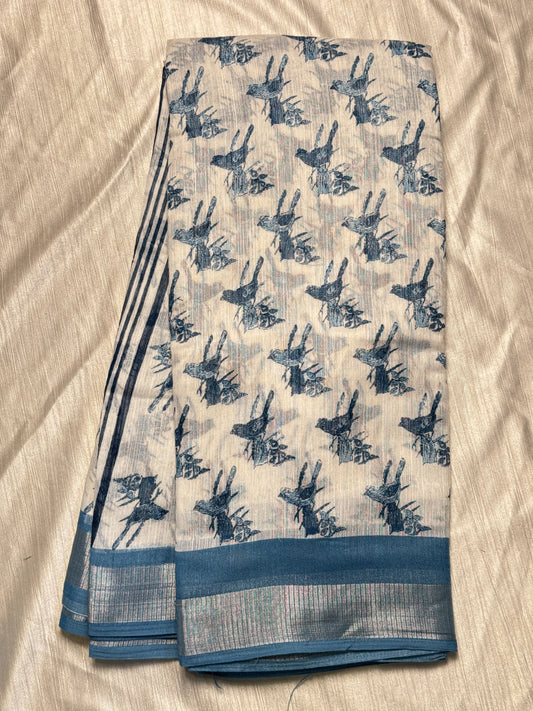 Jute Linen Saree