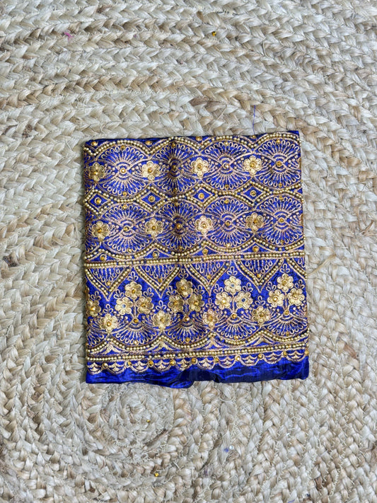Navi Blue Machine Work Blouse