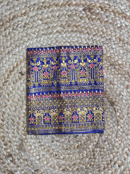 Navi Blue Machine Work Blouse