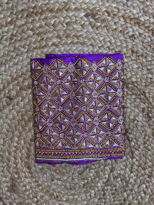 Purple Machine Work Blouse