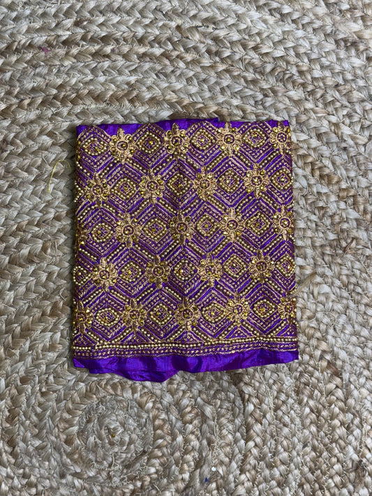 Purple Machine Work Blouse