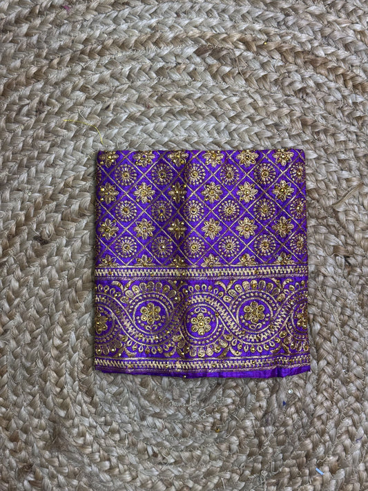 Purple Machine Work Blouse