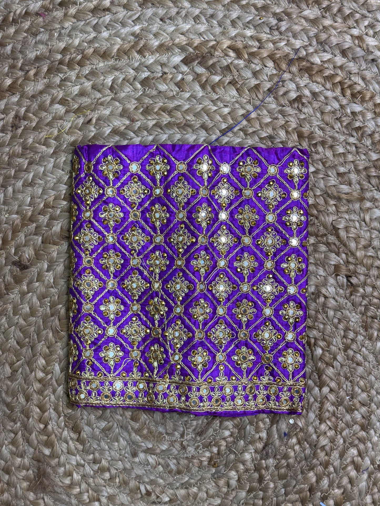 Purple Machine Work Blouse