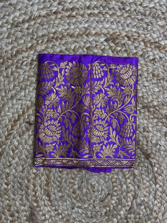 Purple Machine Work Blouse