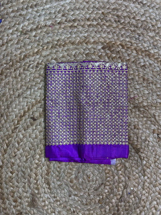 Purple Machine Work Blouse