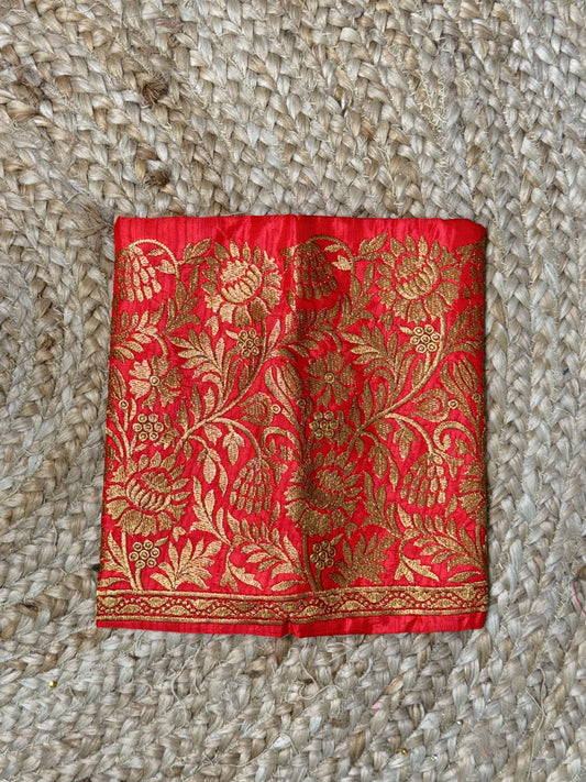 Red Machine Work Blouse