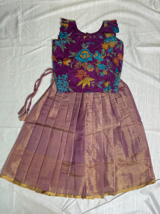 Purple & Onion Pink Baby Dress