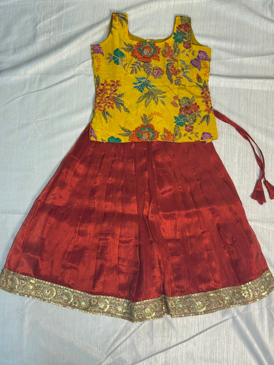 Yellow & Red Baby Dress