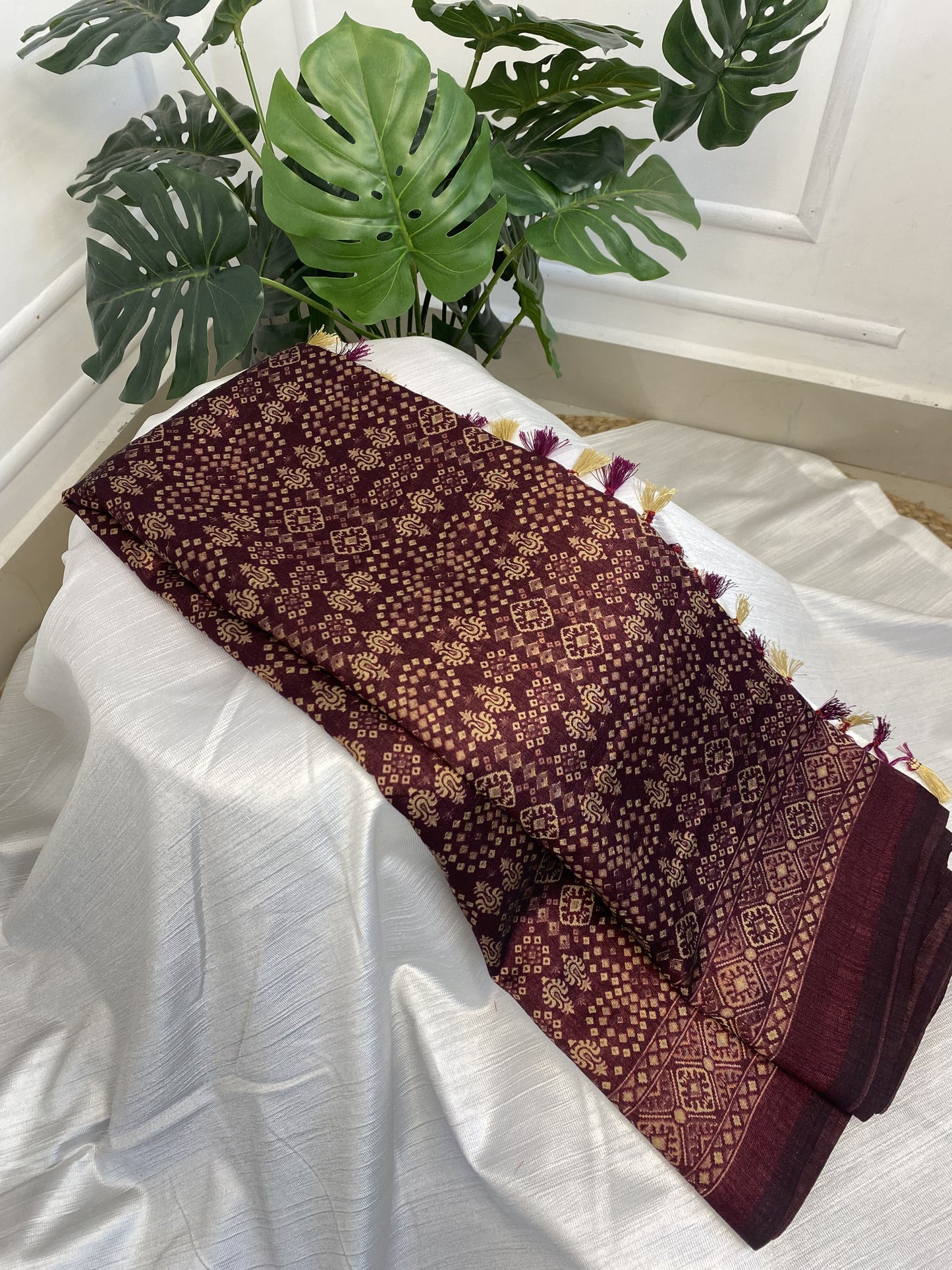 Meroon Era Silk Saree