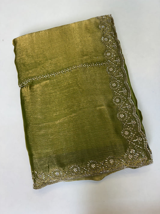 Green Space Silk Designer Saree