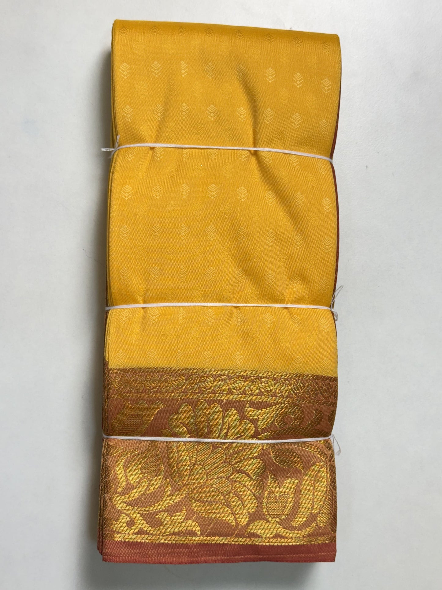 Yellow Semi Silk Saree