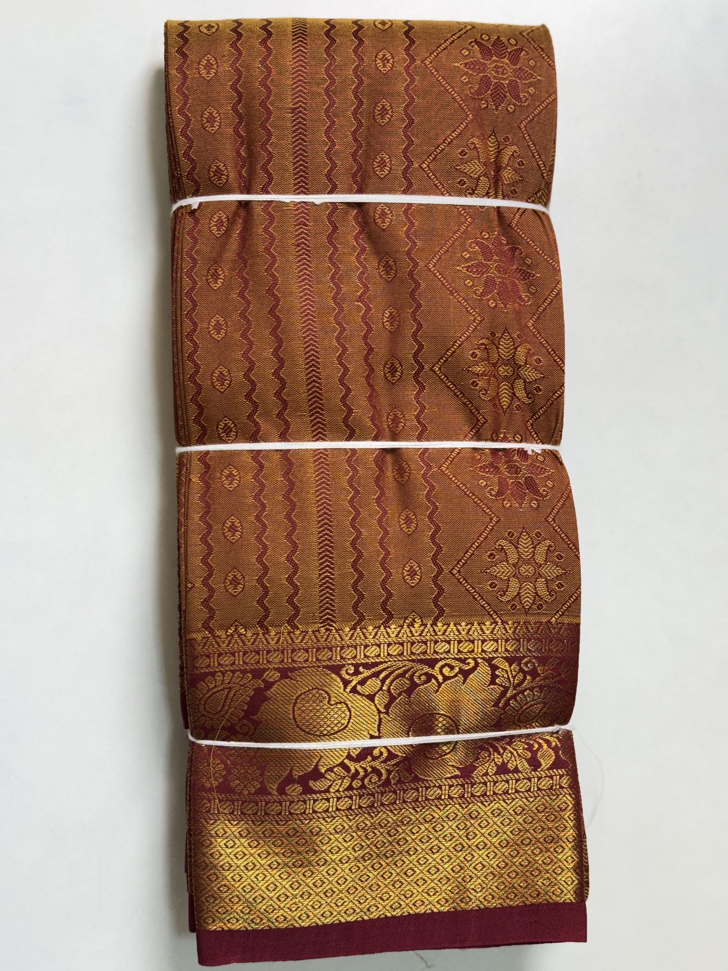 Brown Semi Silk Saree