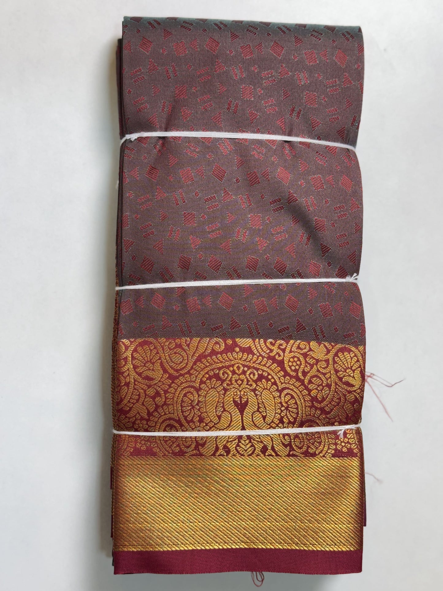 Brown Semi Silk Saree