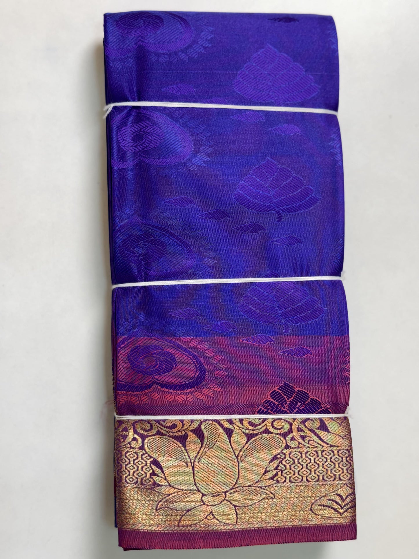 Violet Semi Silk Saree