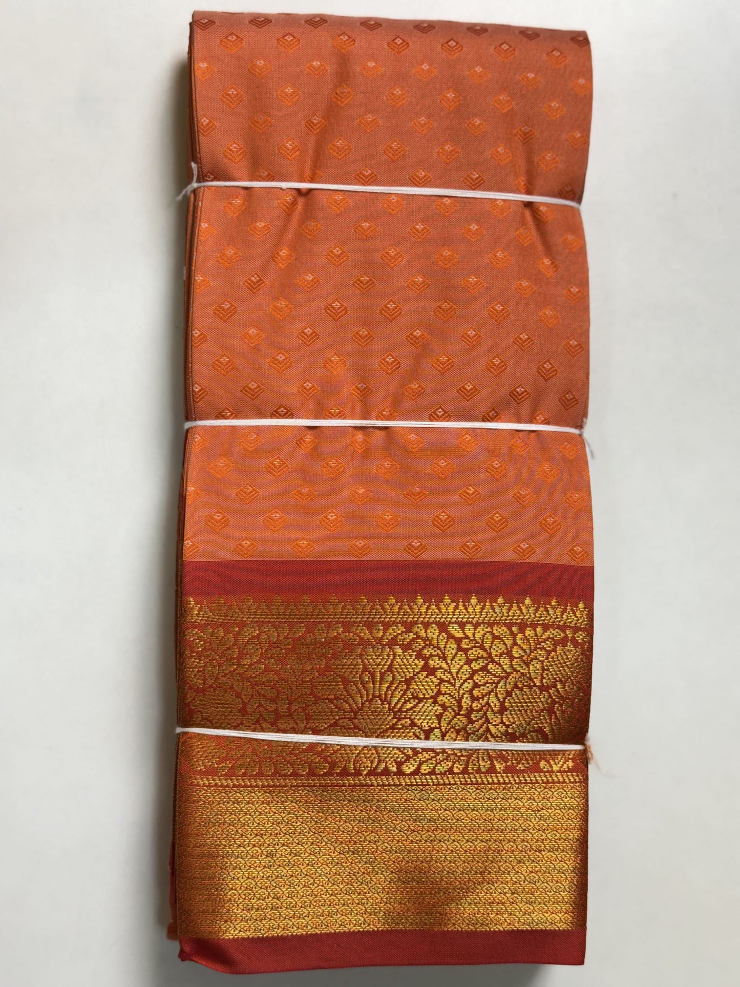 Peach Semi Silk Saree
