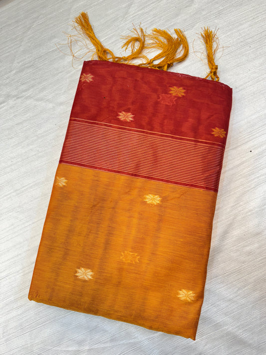 Yellow Cotton Saree