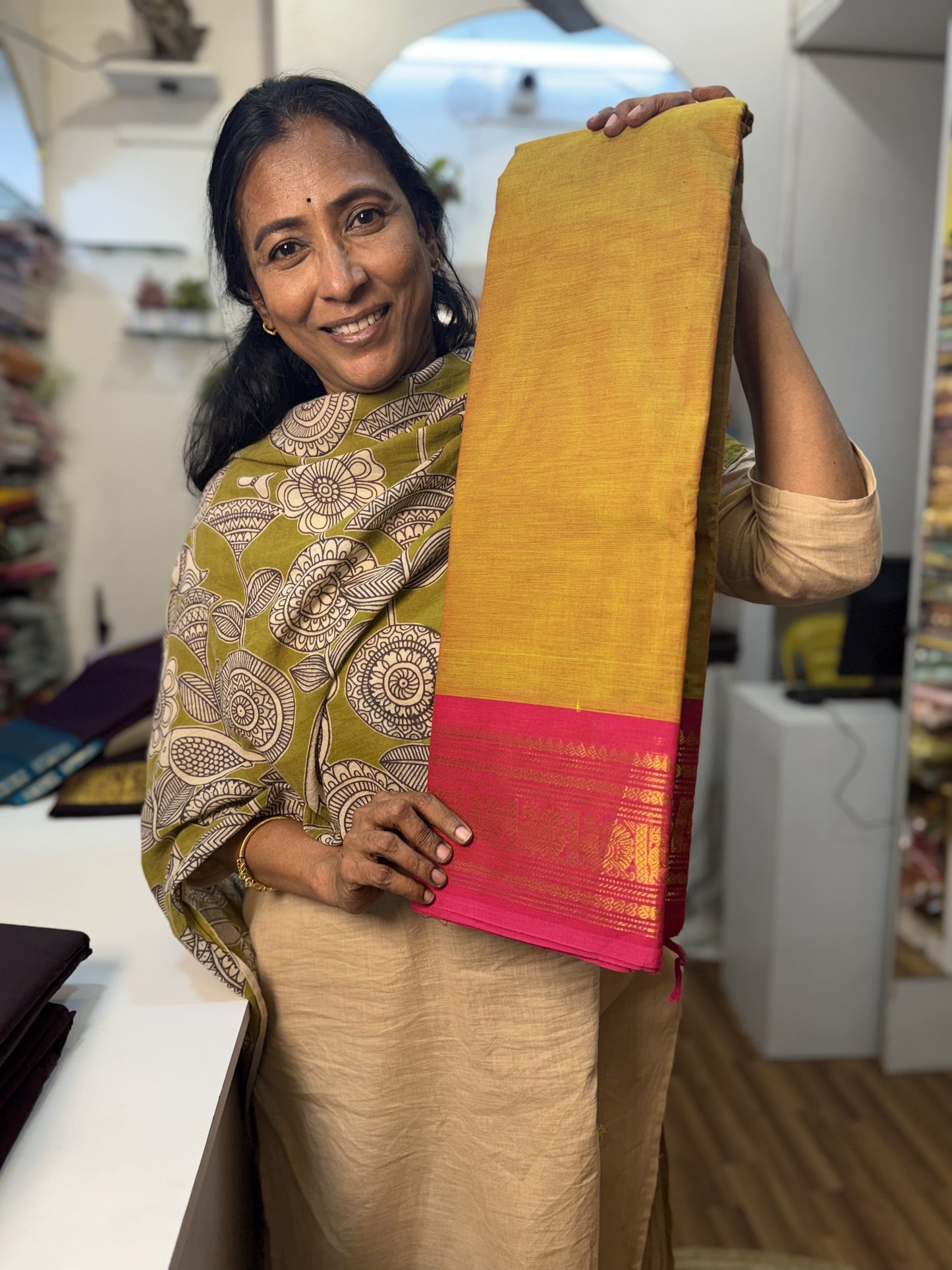 MehendiGreen Chettinad Cotton