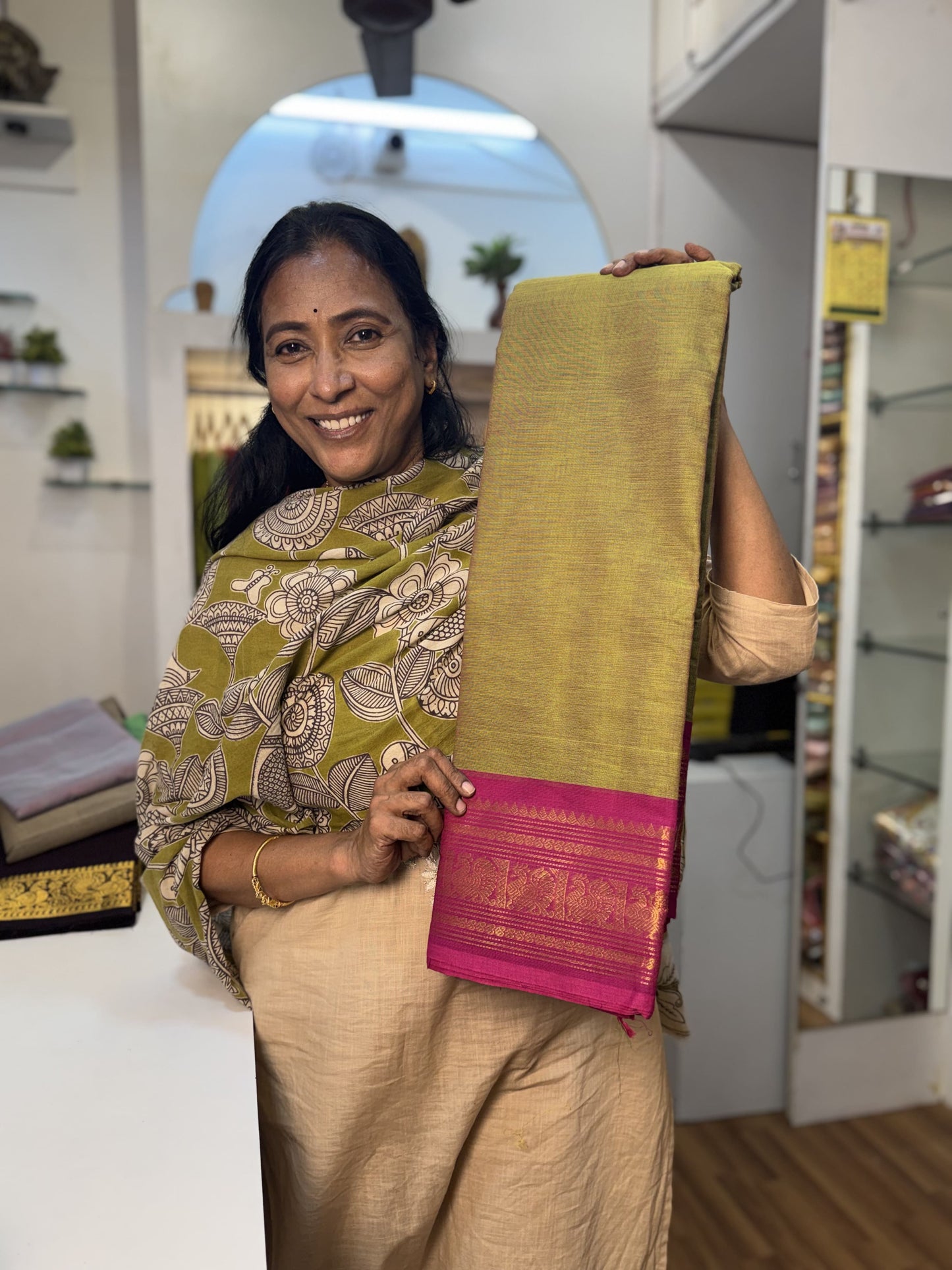 MehendiGreen Chettinad Cotton